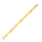 14k Two-Tone Gold Fancy Bar Style Men's Bracelet with Curved Connectors